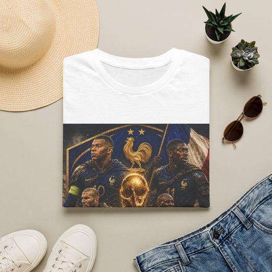 France World Cup 2026 T-Shirt — "Imbattable" (Mbappé, Dembélé, Saliba, Cherki)