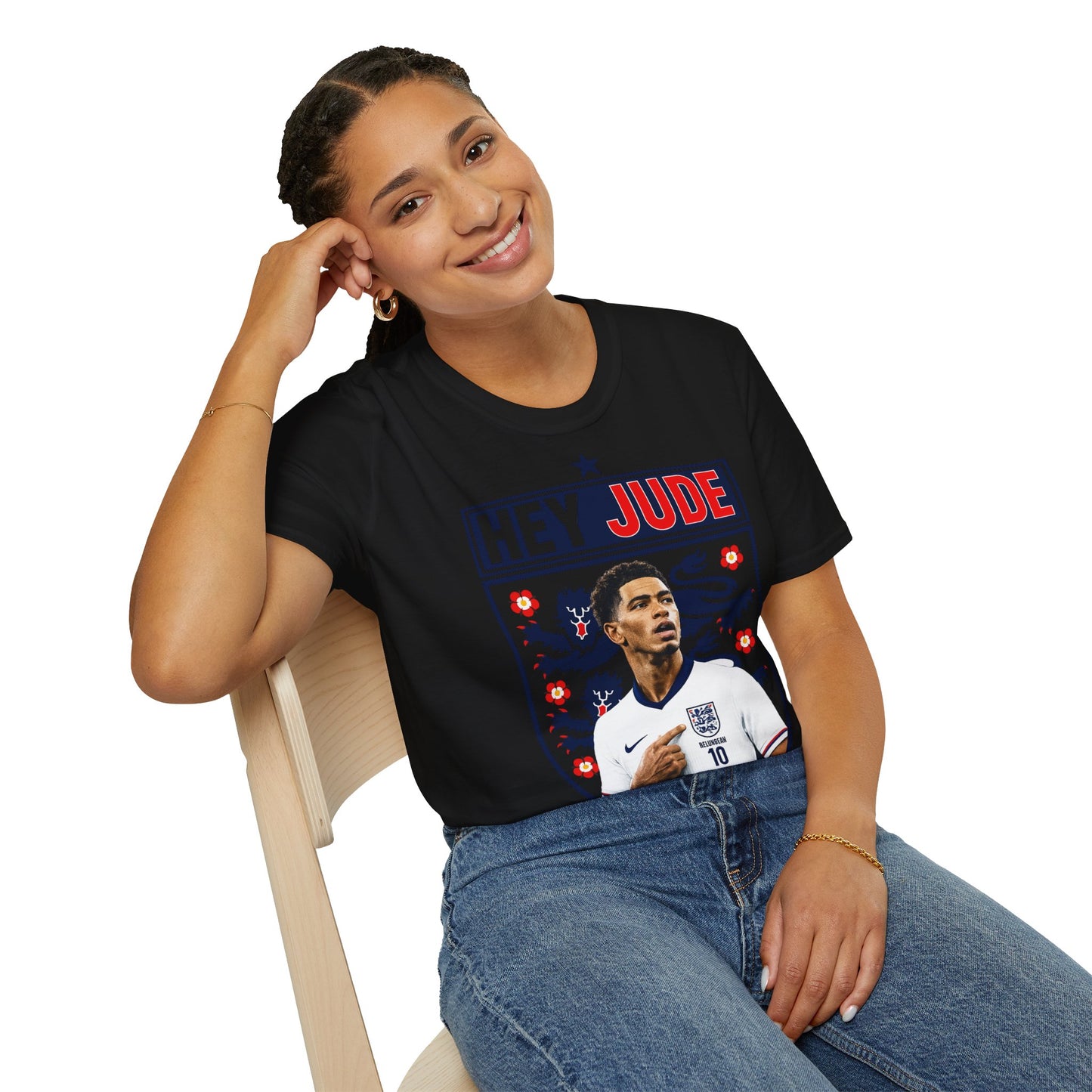 Hey Jude - Jude Bellingham England T-Shirt — Retro Football Graphic Tee