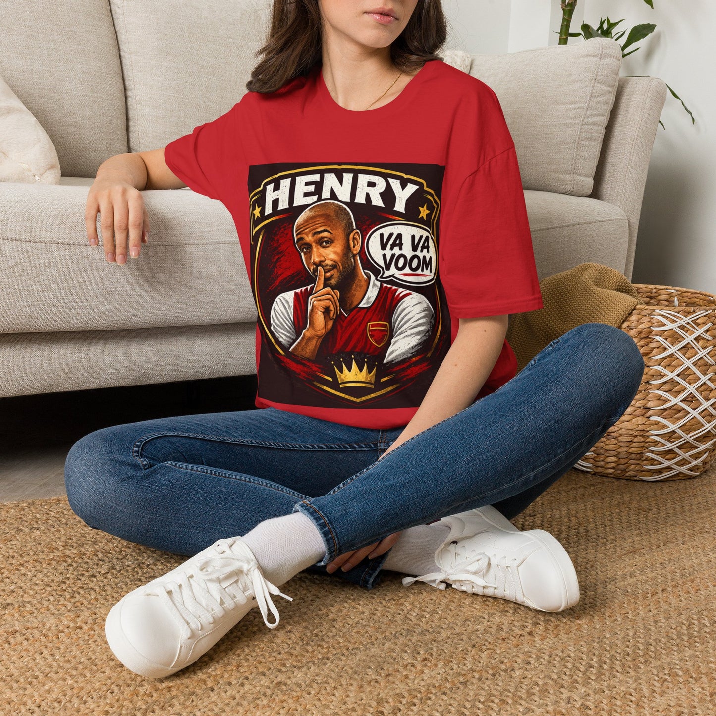 Arsenal 'Va Va Boom' Henry Football Legend T-Shirt