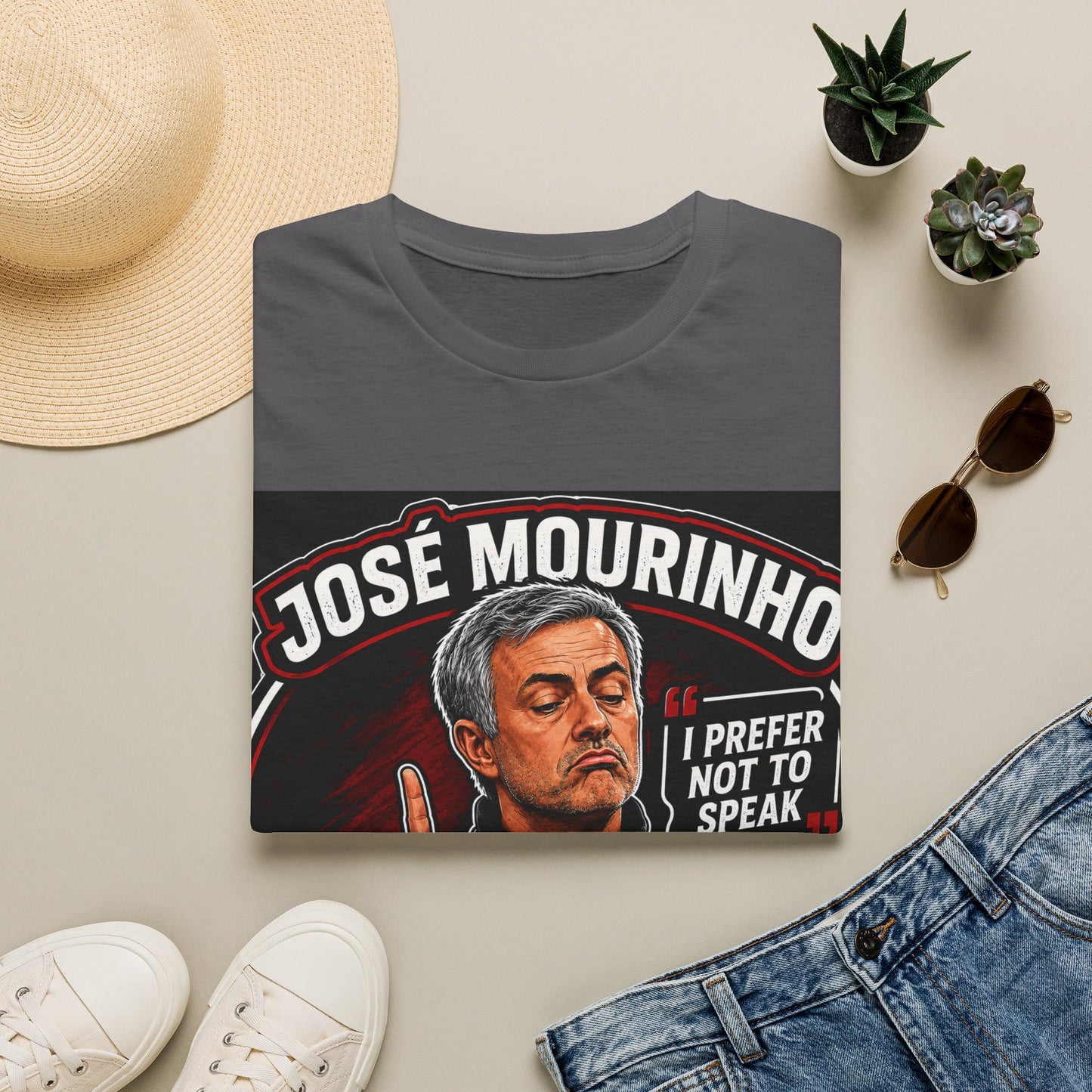 José Mourinho 'I Prefer Not to Speak' T-Shirt — Funny Football Manager Quote
