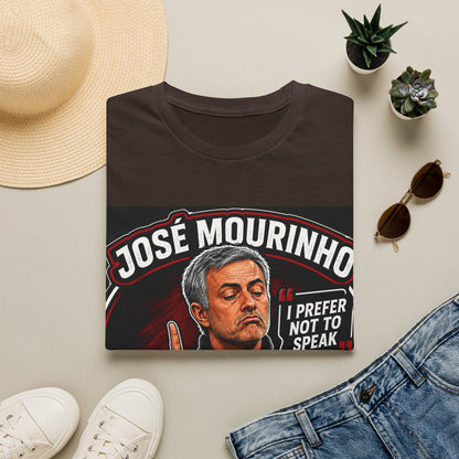 José Mourinho 'I Prefer Not to Speak' T-Shirt — Funny Football Manager Quote
