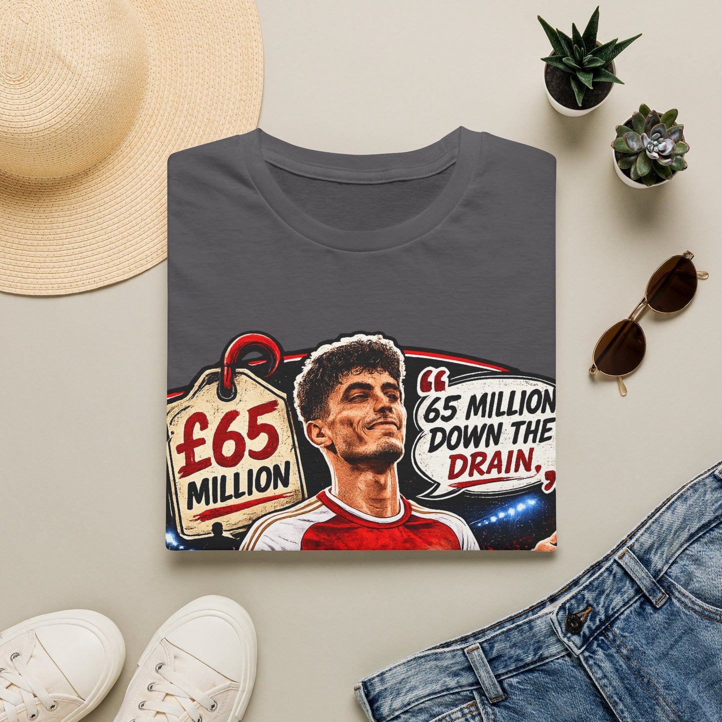 Kai Havertz '65 Million Down the Drain' T-Shirt — Arsenal Football Tee
