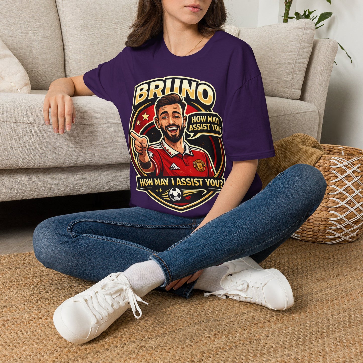 Bruno Fernandes Assist Record Celebration T-Shirt — Man United Fan Tee