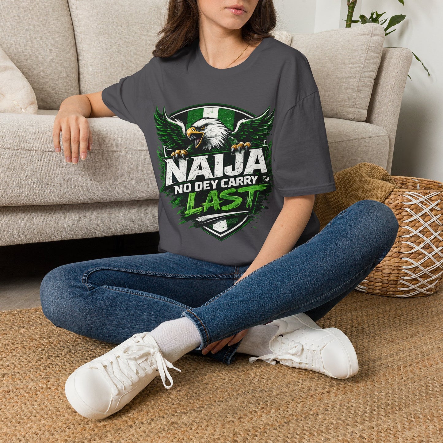 Naija No Dey Carry Last T-Shirt — Nigerian Super Eagles Football Fan Tee