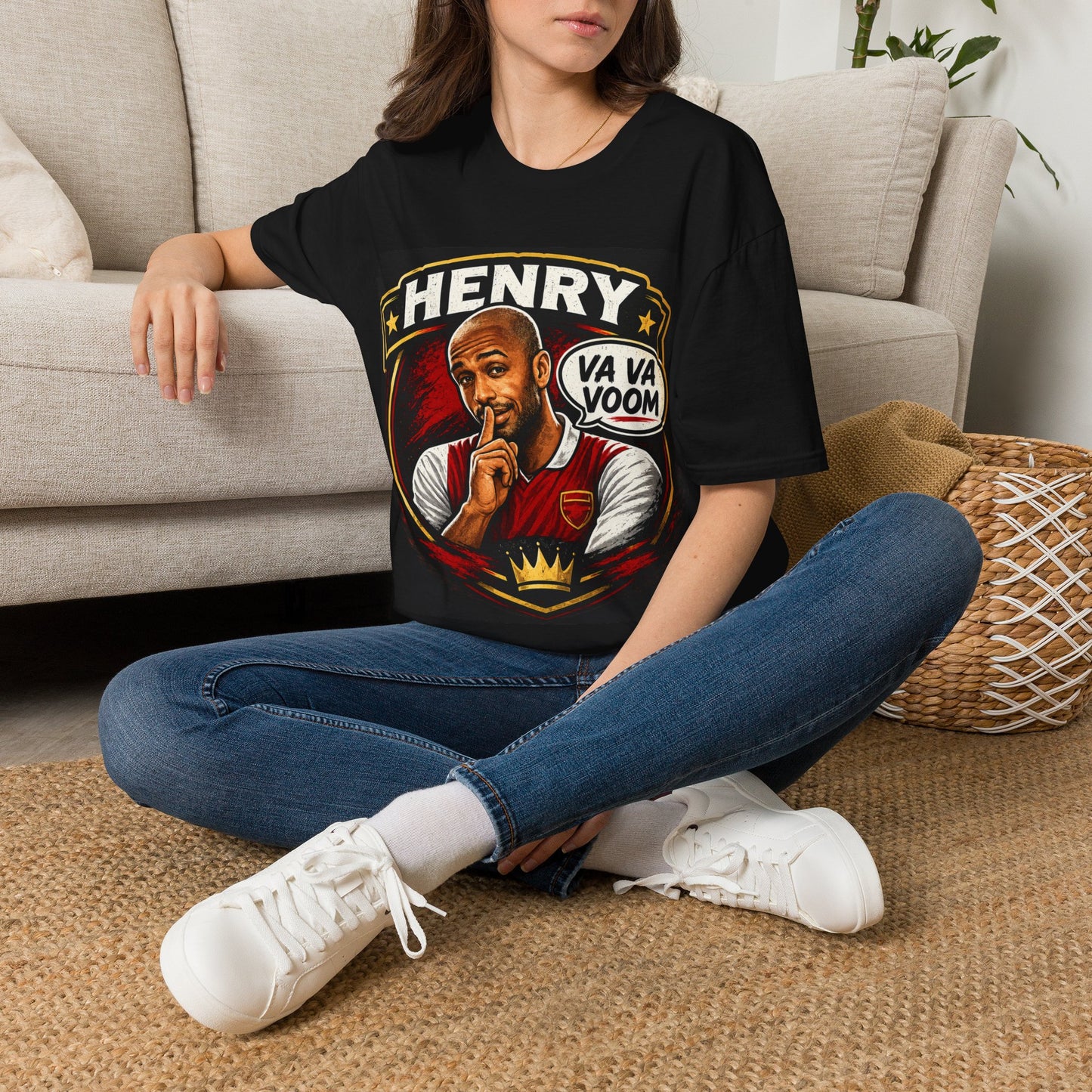 Arsenal 'Va Va Boom' Henry Football Legend T-Shirt