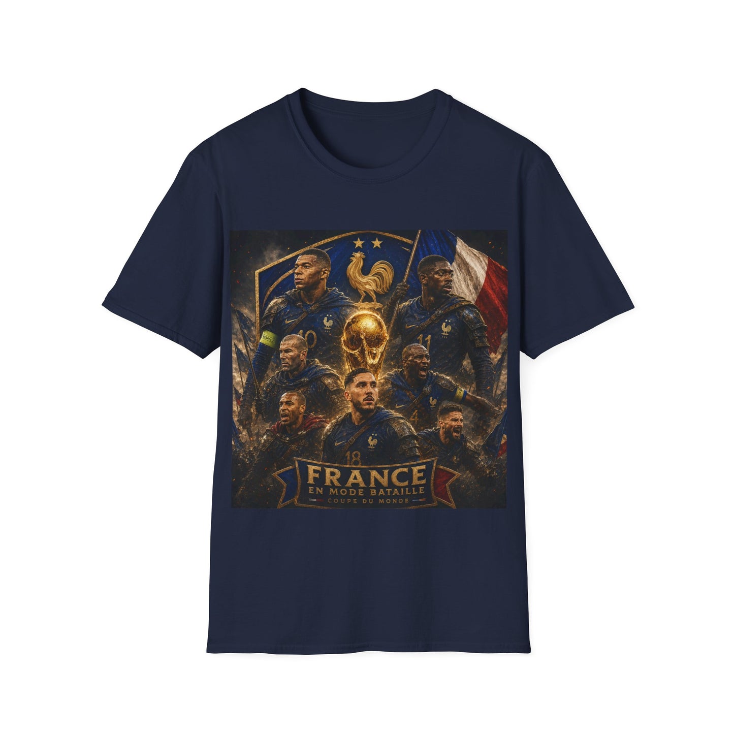 France World Cup 2026 T-Shirt — "Imbattable" (Mbappé, Dembélé, Saliba, Cherki)
