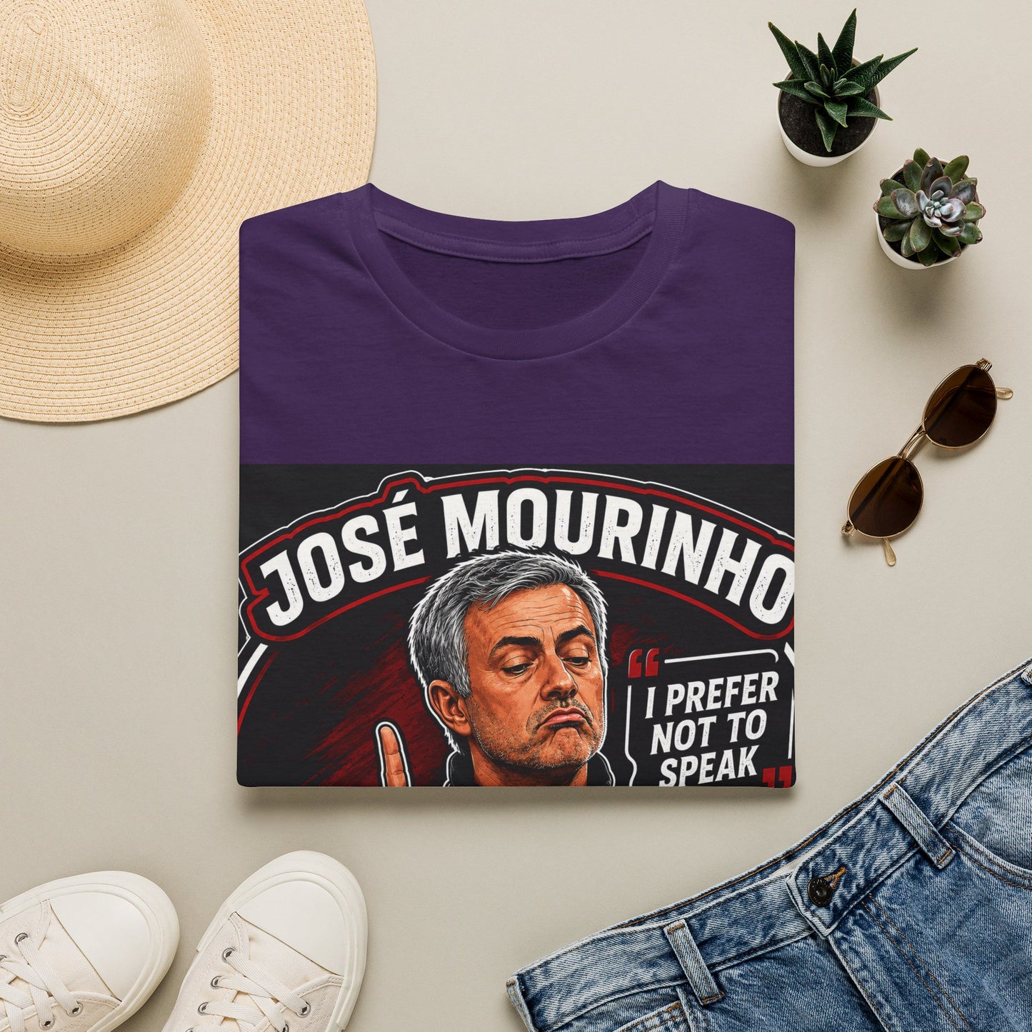 José Mourinho 'I Prefer Not to Speak' T-Shirt — Funny Football Manager Quote