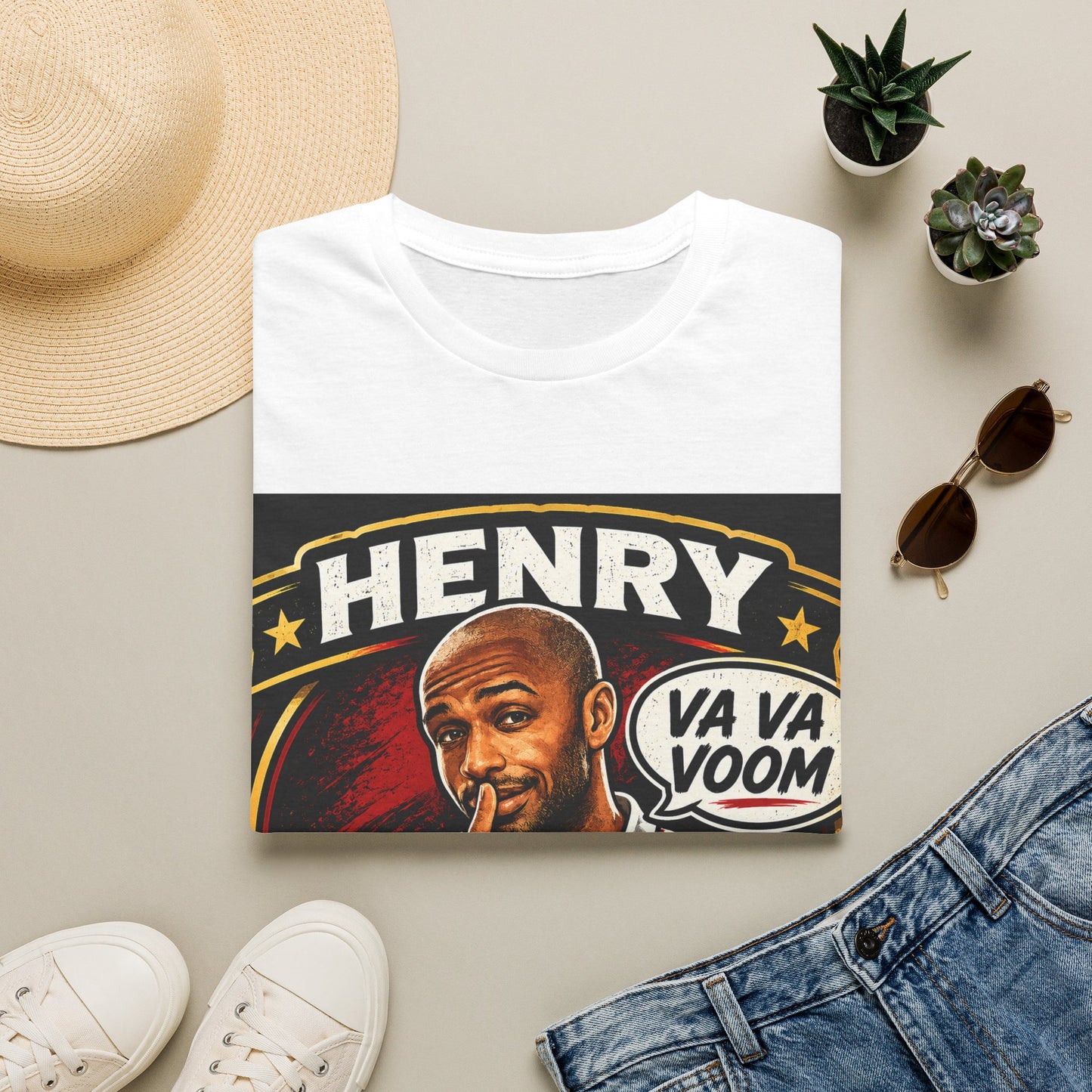 Arsenal 'Va Va Boom' Henry Football Legend T-Shirt