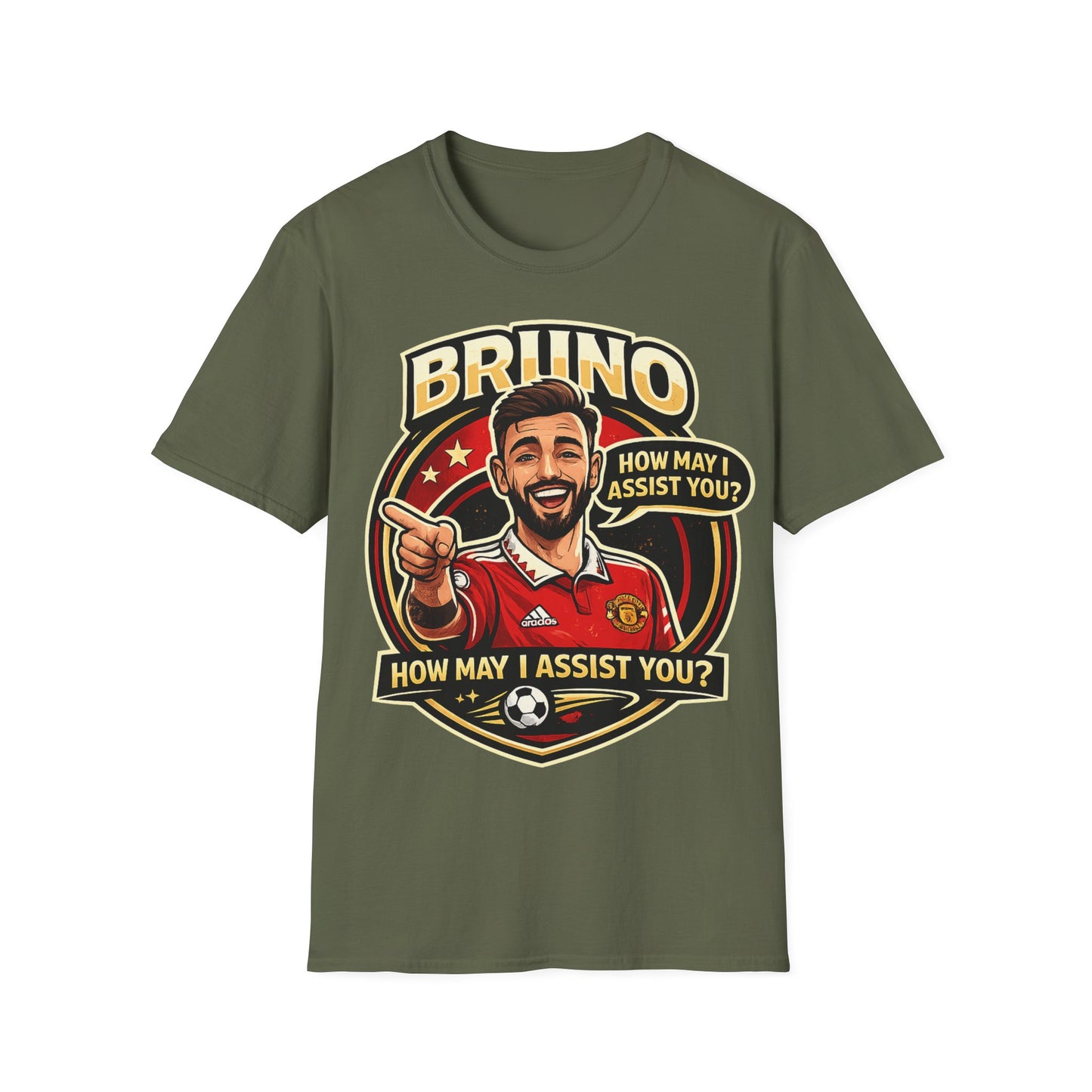 Bruno Fernandes Assist Record Celebration T-Shirt — Man United Fan Tee