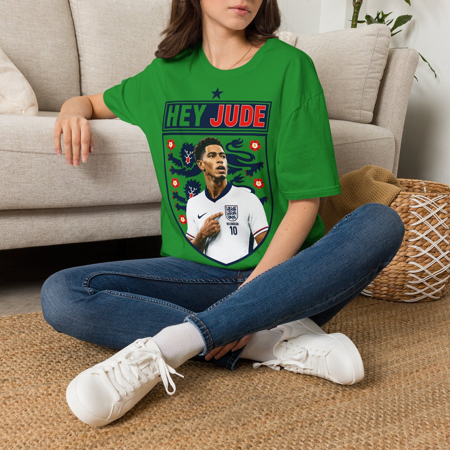 Hey Jude - Jude Bellingham England T-Shirt — Retro Football Graphic Tee