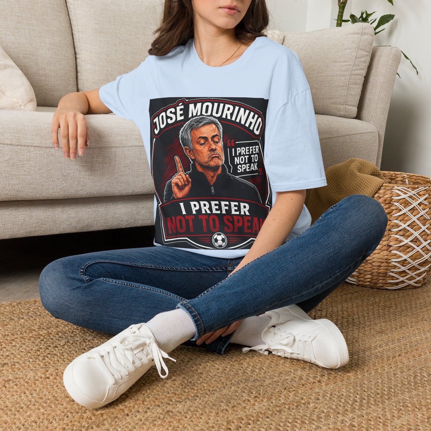 José Mourinho 'I Prefer Not to Speak' T-Shirt — Funny Football Manager Quote