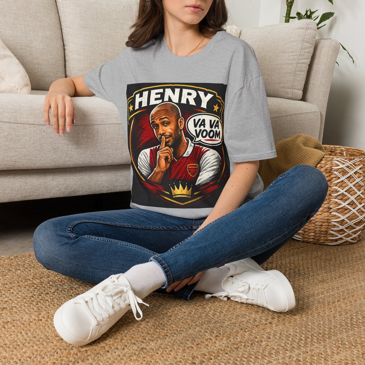 Arsenal 'Va Va Boom' Henry Football Legend T-Shirt