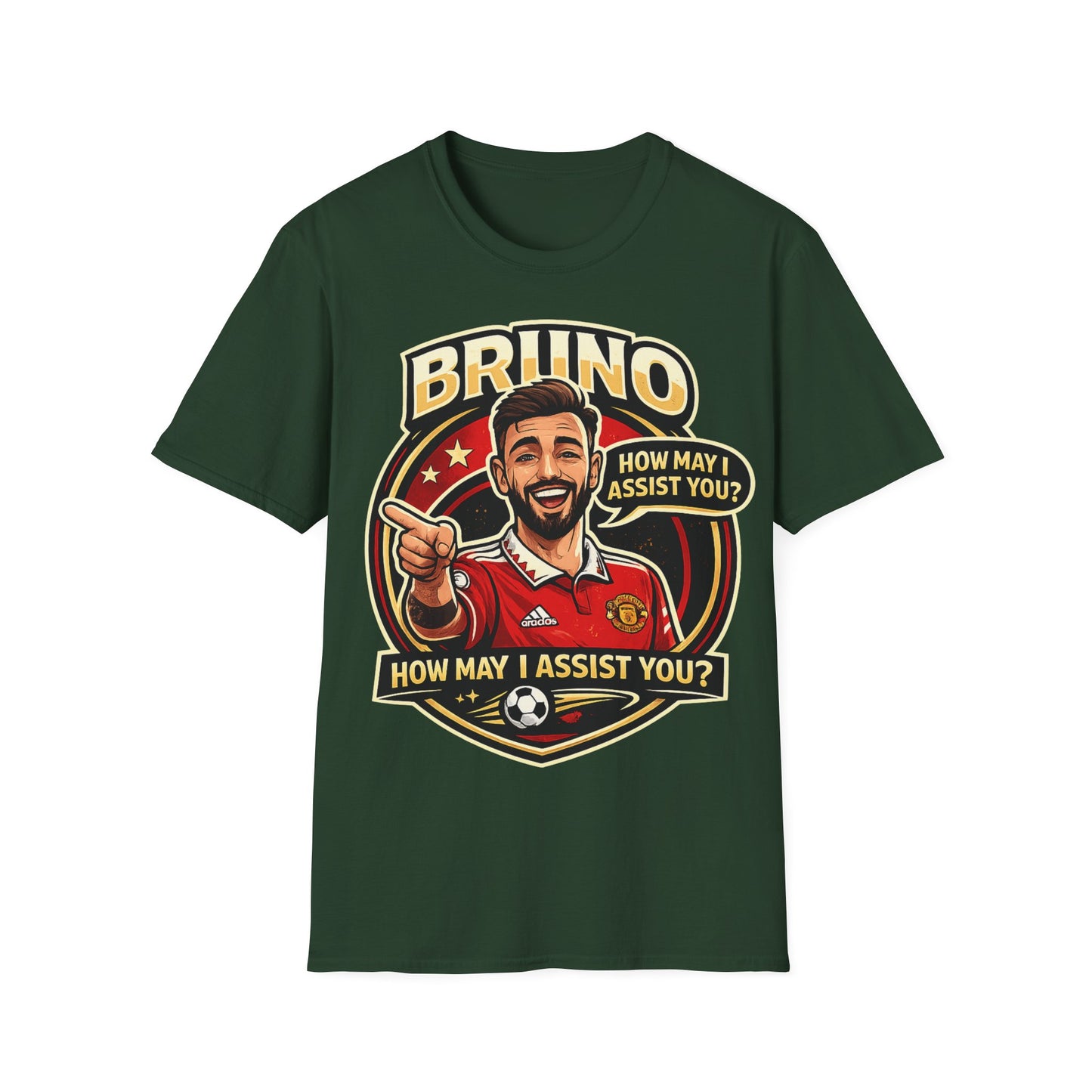 Bruno Fernandes Assist Record Celebration T-Shirt — Man United Fan Tee