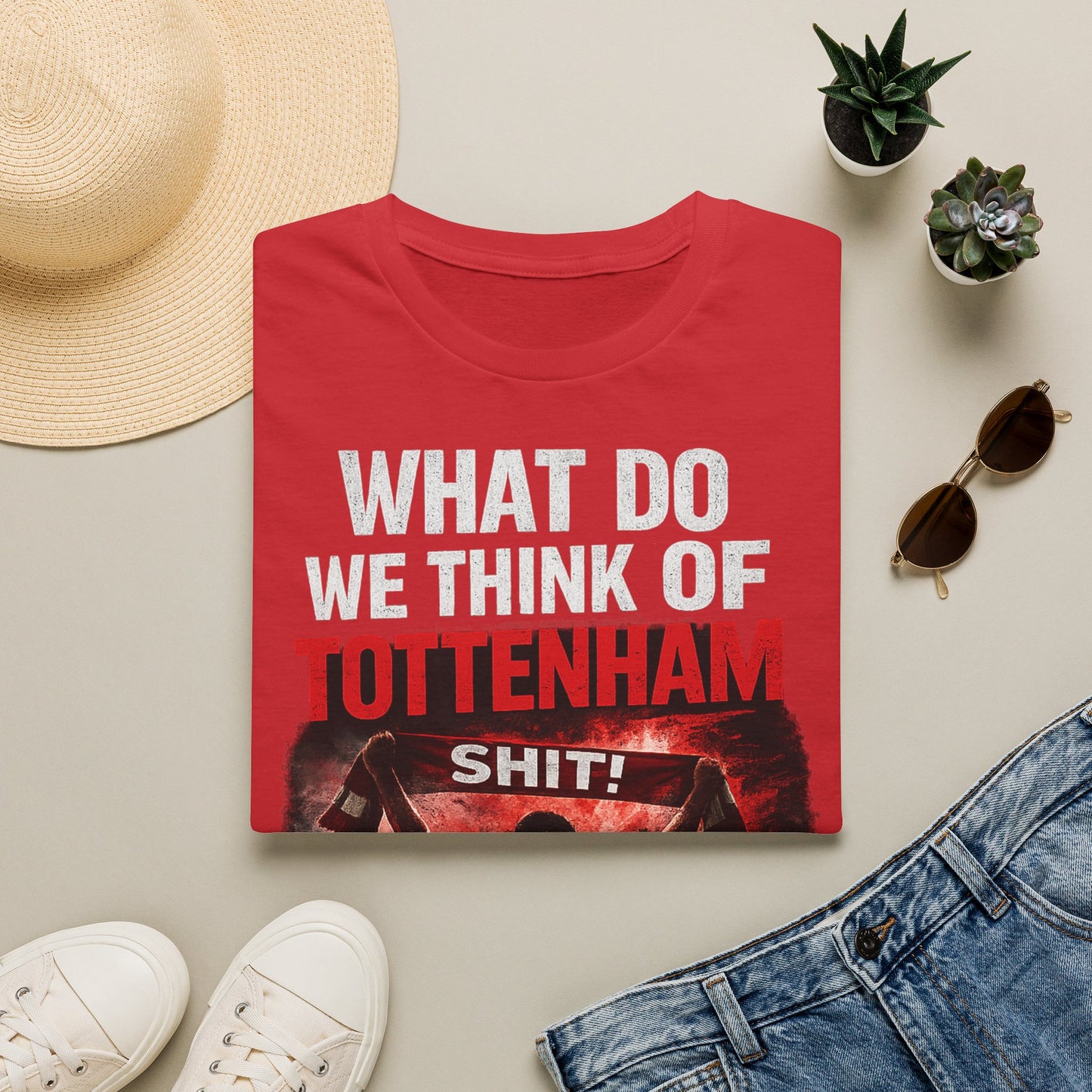 Arsenal "What Do We Think of Tottenham?" T-Shirt — Football Rivalry Tee