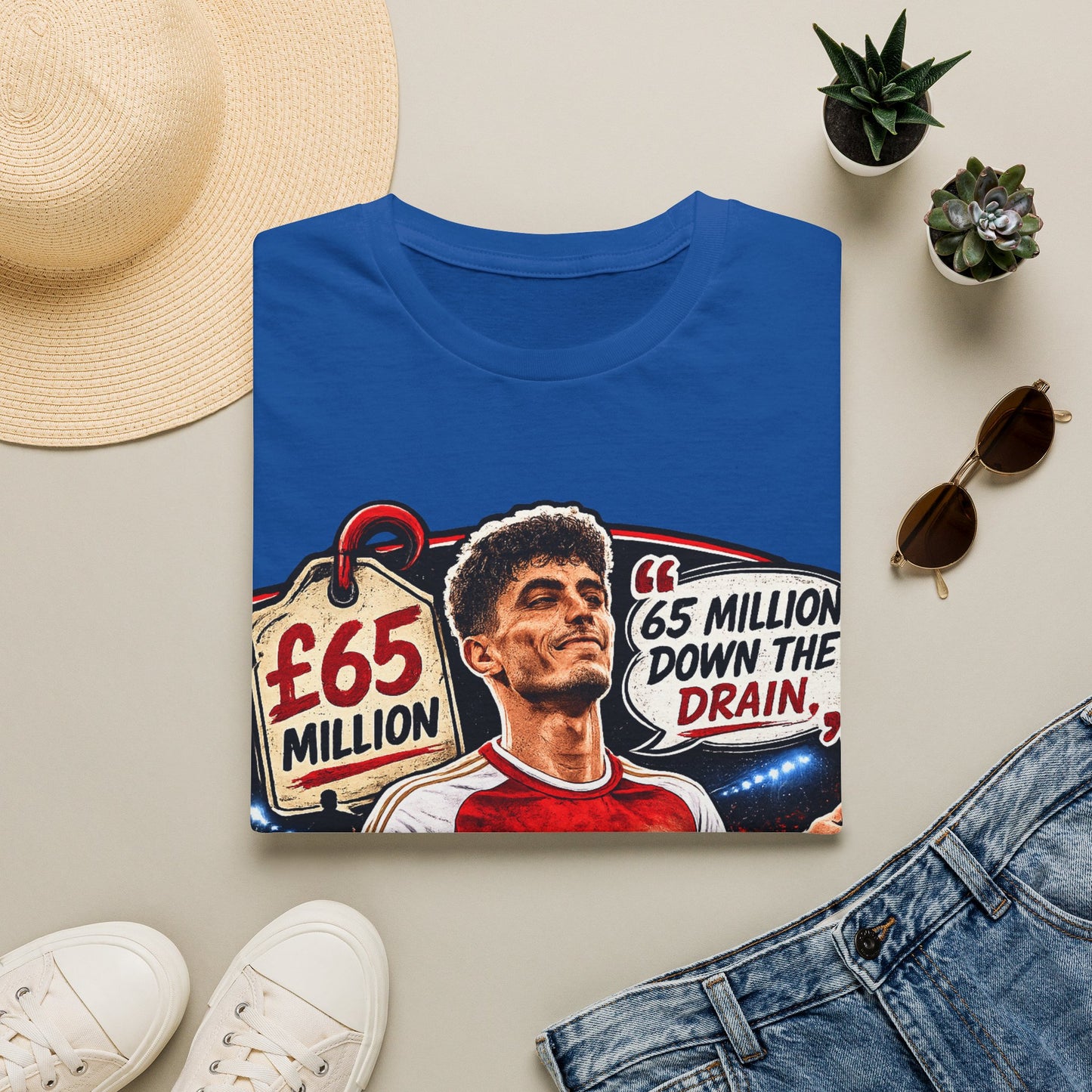 Kai Havertz '65 Million Down the Drain' T-Shirt — Arsenal Football Tee
