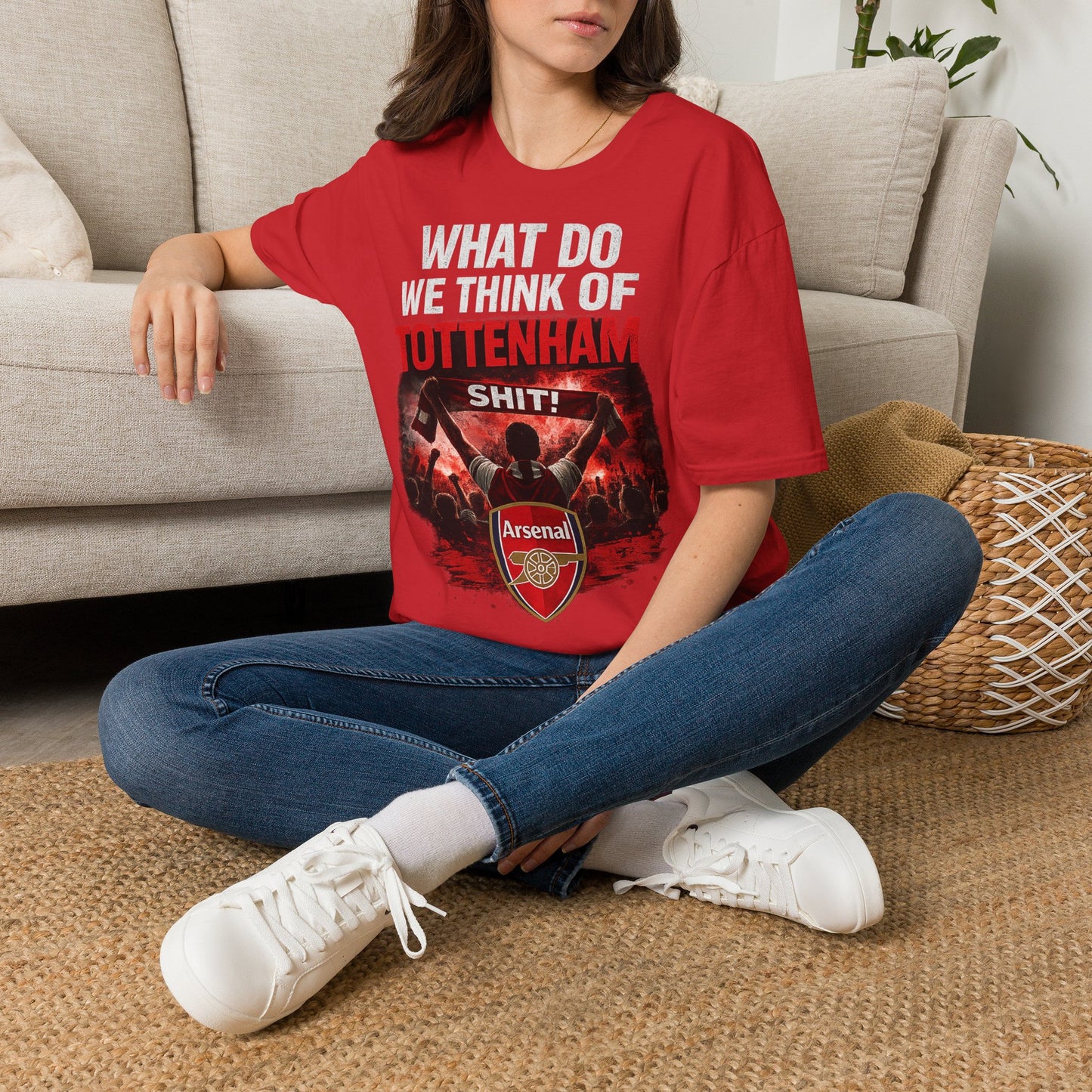 Arsenal "What Do We Think of Tottenham?" T-Shirt — Football Rivalry Tee