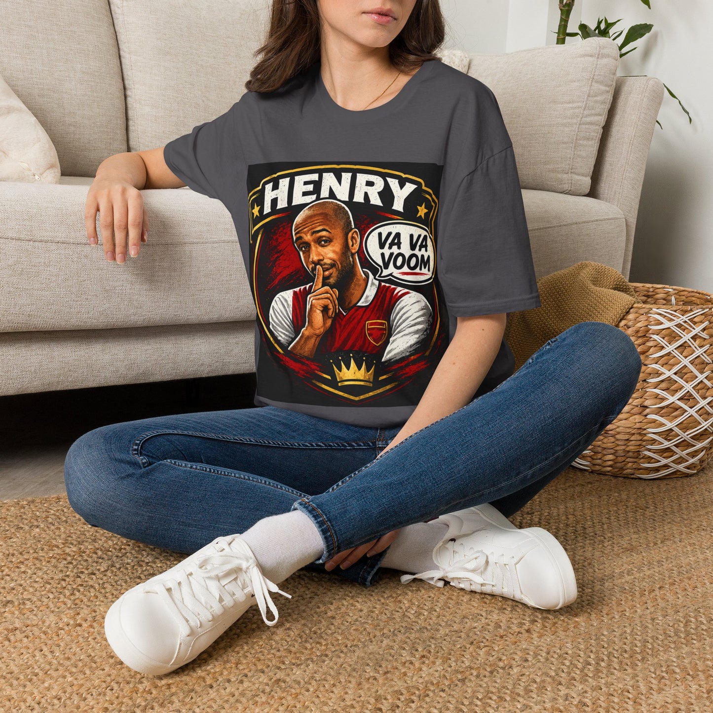 Arsenal 'Va Va Boom' Henry Football Legend T-Shirt