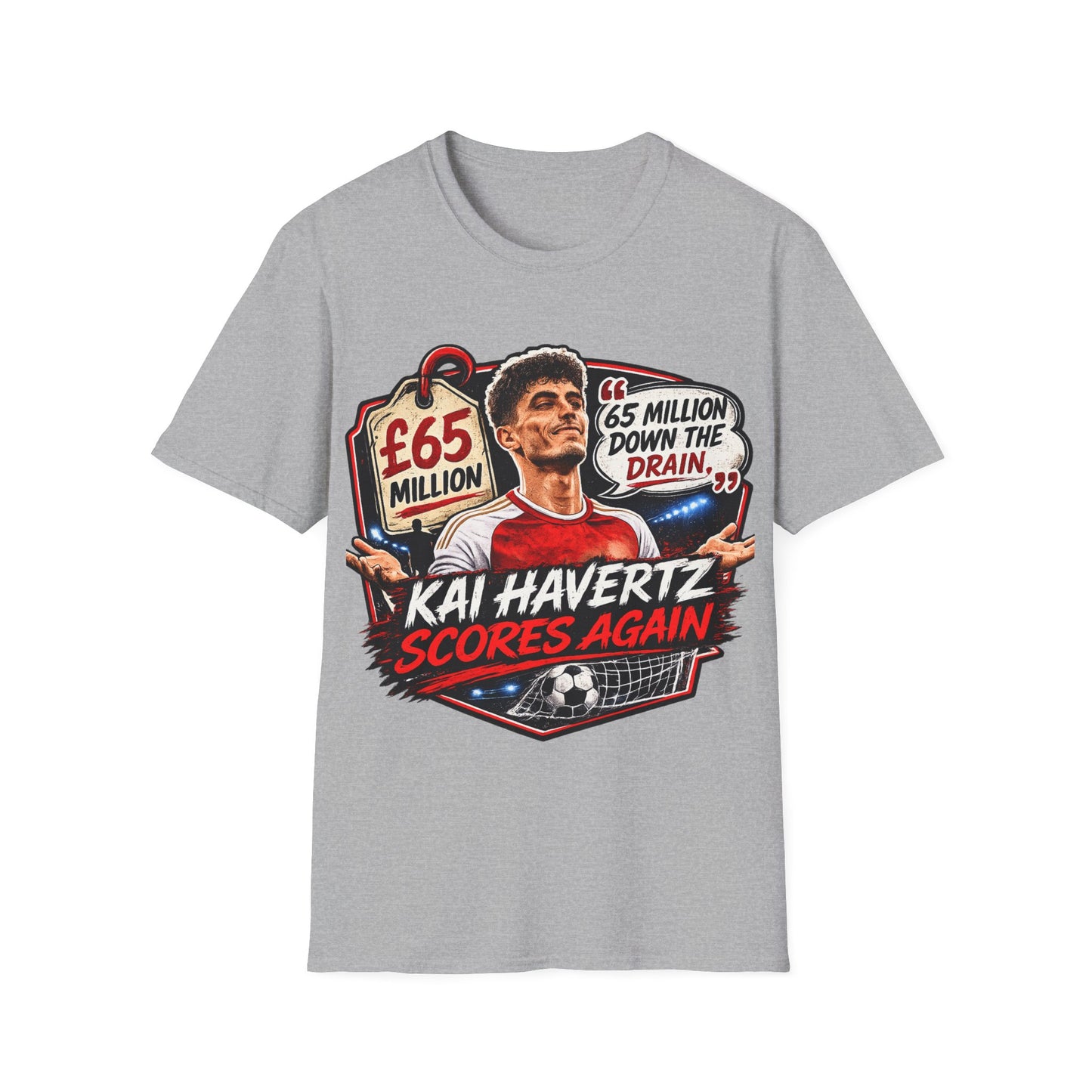 Kai Havertz '65 Million Down the Drain' T-Shirt — Arsenal Football Tee