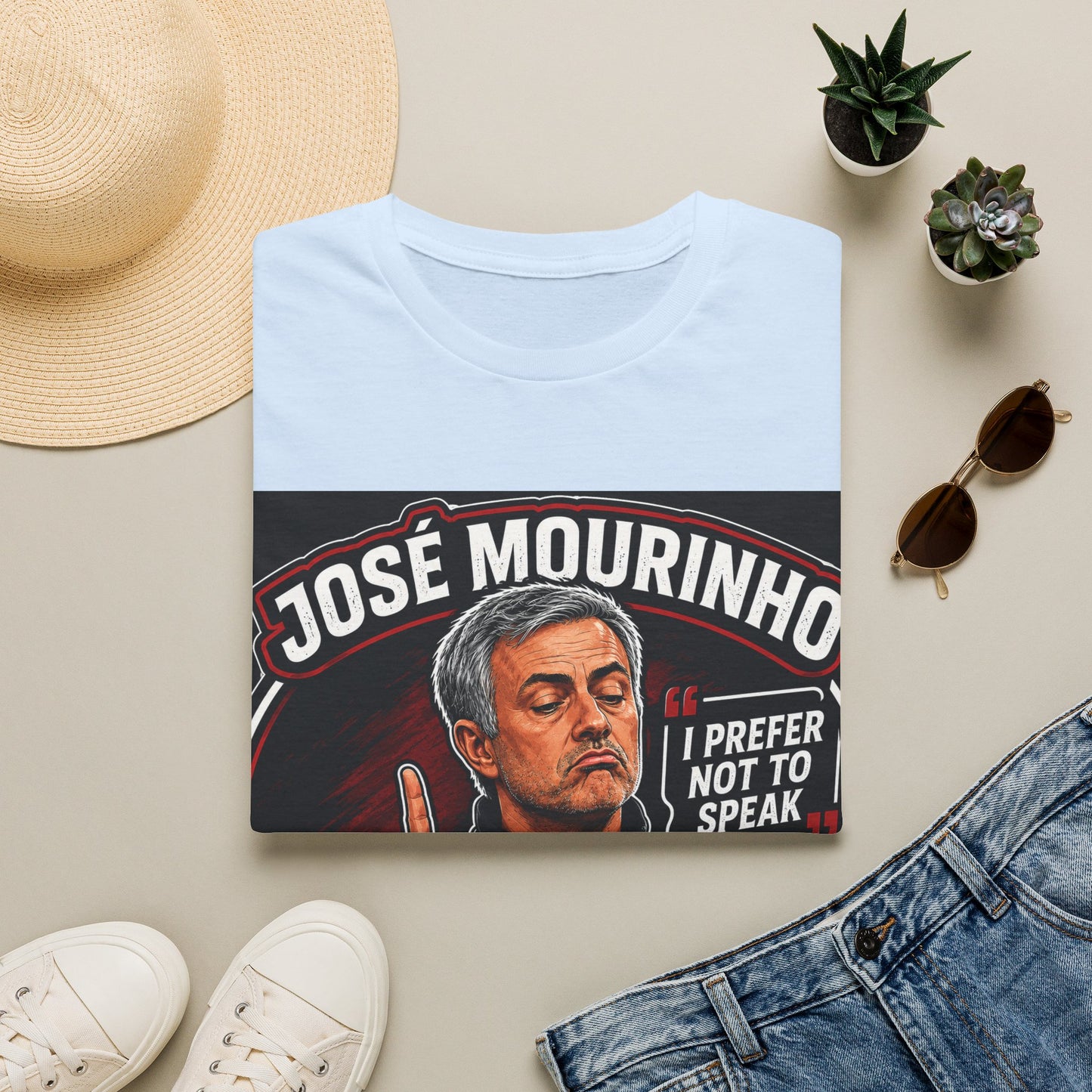 José Mourinho 'I Prefer Not to Speak' T-Shirt — Funny Football Manager Quote