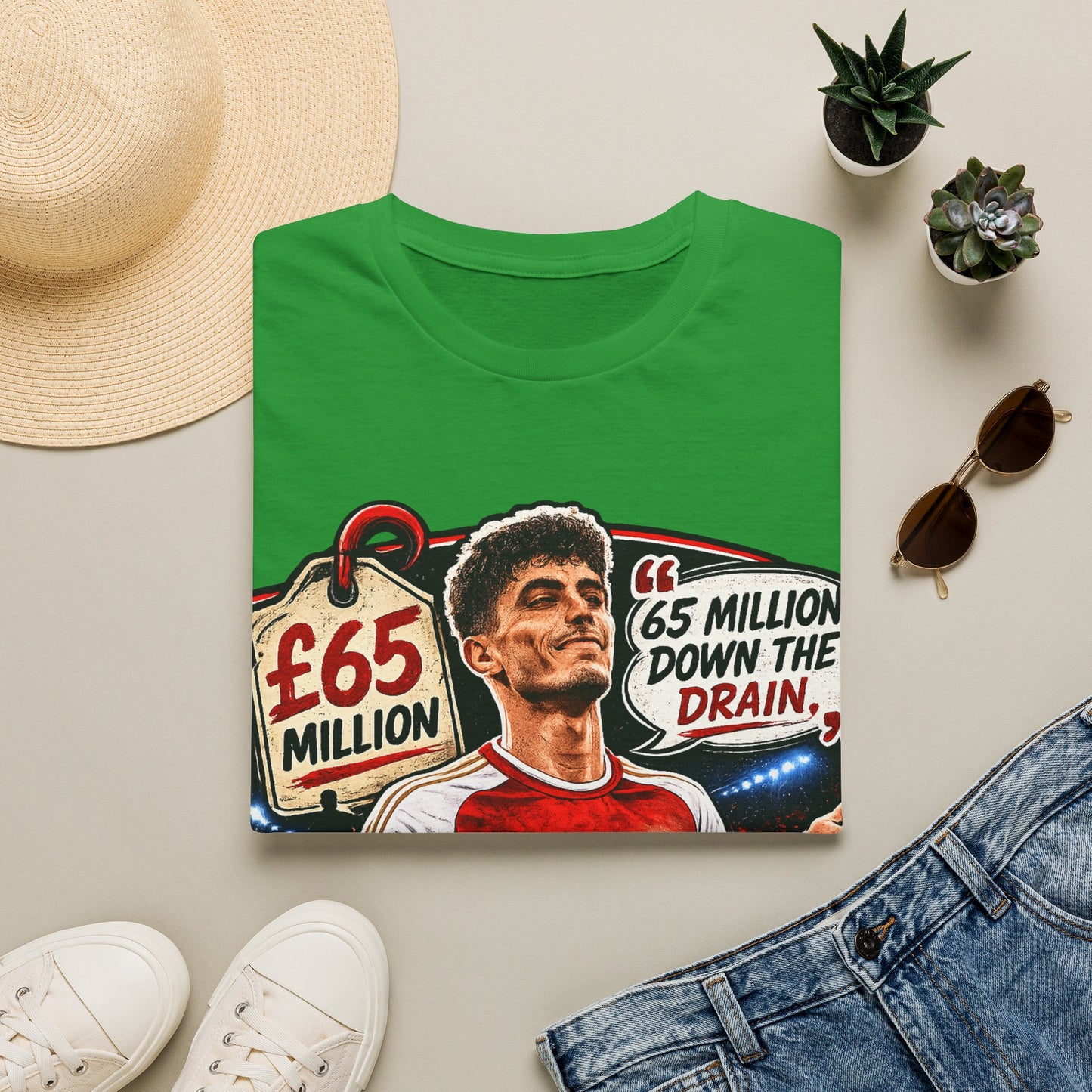 Kai Havertz '65 Million Down the Drain' T-Shirt — Arsenal Football Tee