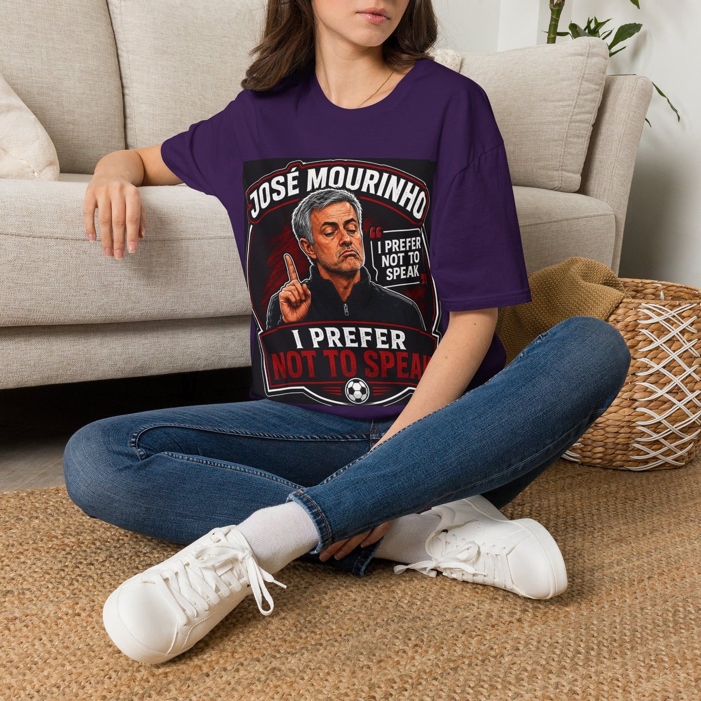 José Mourinho 'I Prefer Not to Speak' T-Shirt — Funny Football Manager Quote