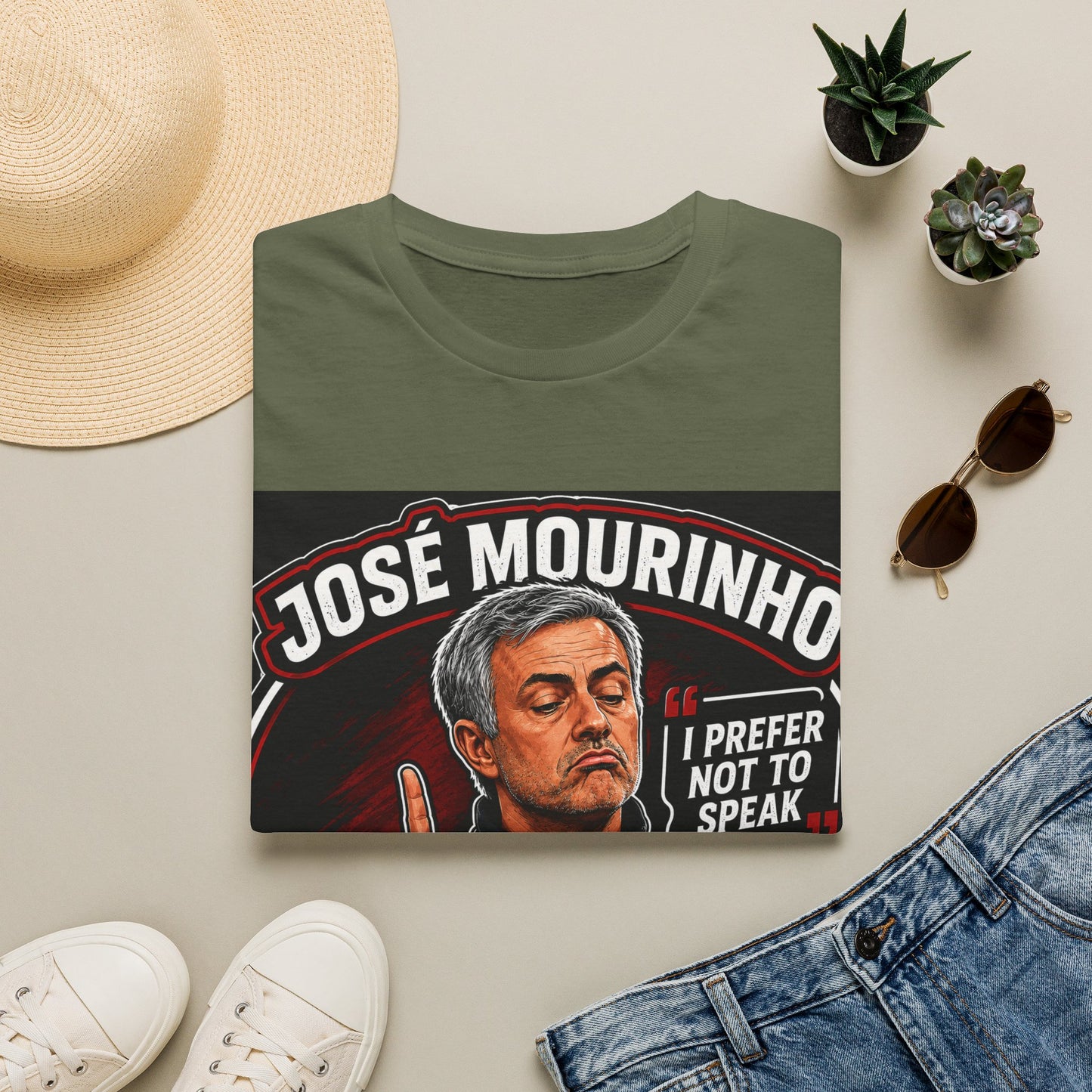 José Mourinho 'I Prefer Not to Speak' T-Shirt — Funny Football Manager Quote