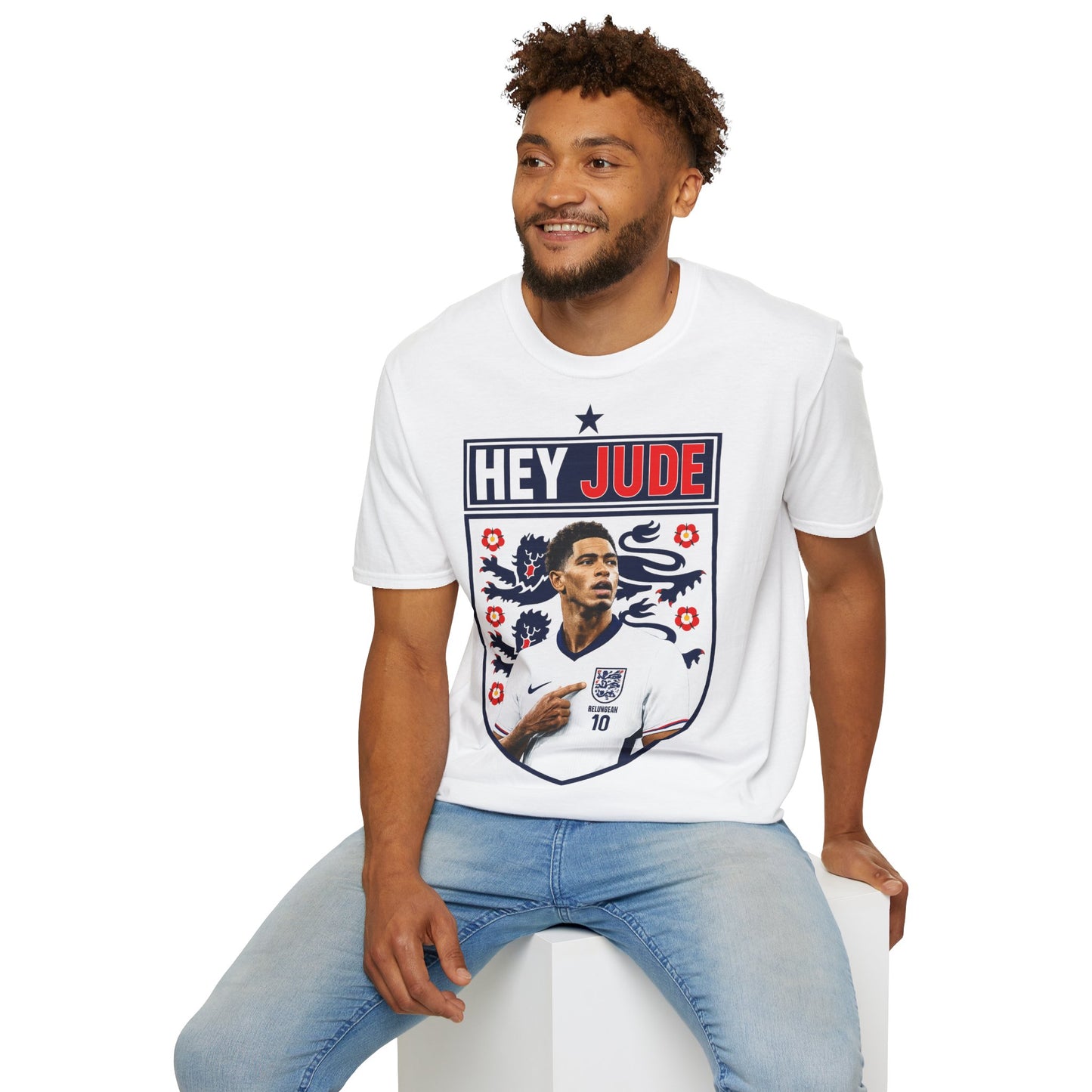 Hey Jude - Jude Bellingham England T-Shirt — Retro Football Graphic Tee