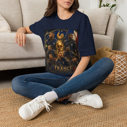 France World Cup 2026 T-Shirt — "Imbattable" (Mbappé, Dembélé, Saliba, Cherki)
