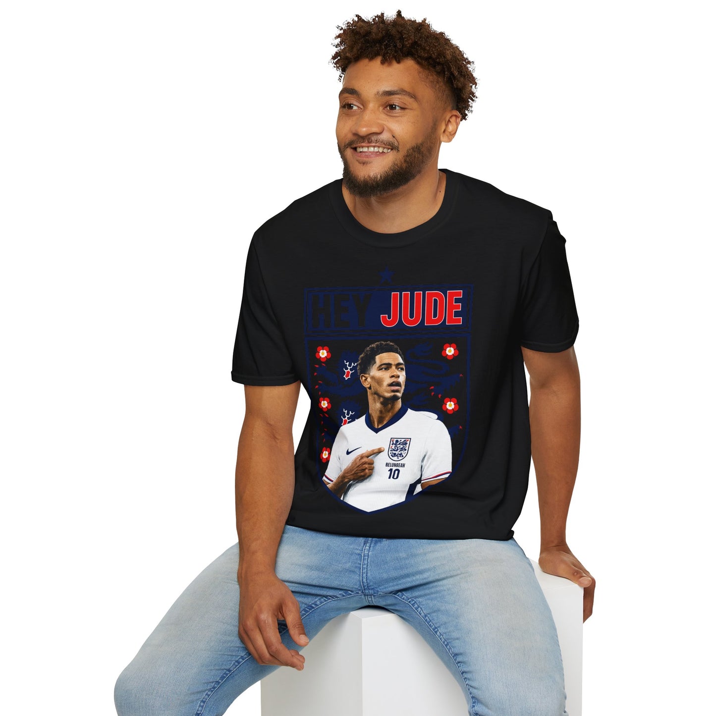Hey Jude - Jude Bellingham England T-Shirt — Retro Football Graphic Tee