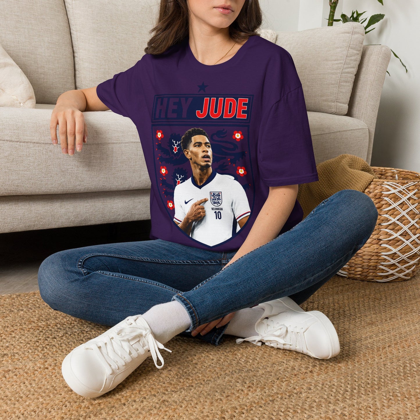 Hey Jude - Jude Bellingham England T-Shirt — Retro Football Graphic Tee