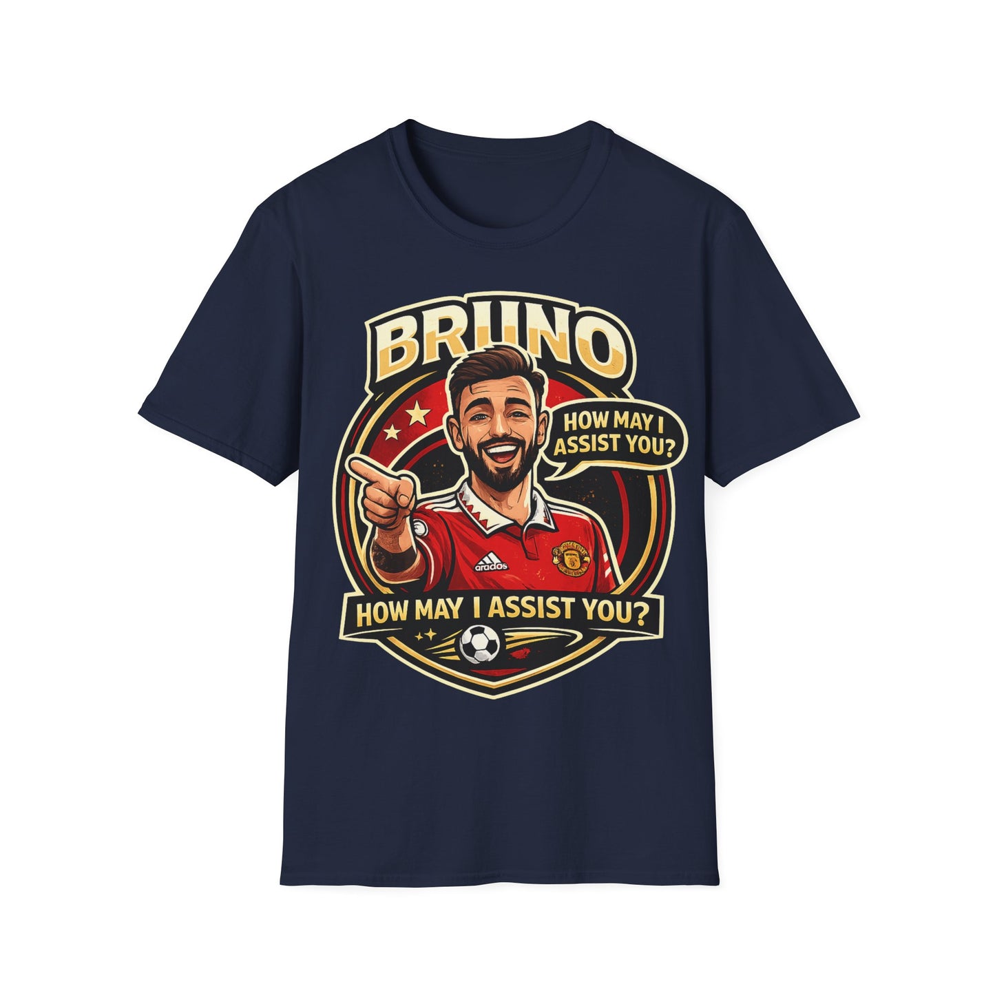 Bruno Fernandes Assist Record Celebration T-Shirt — Man United Fan Tee