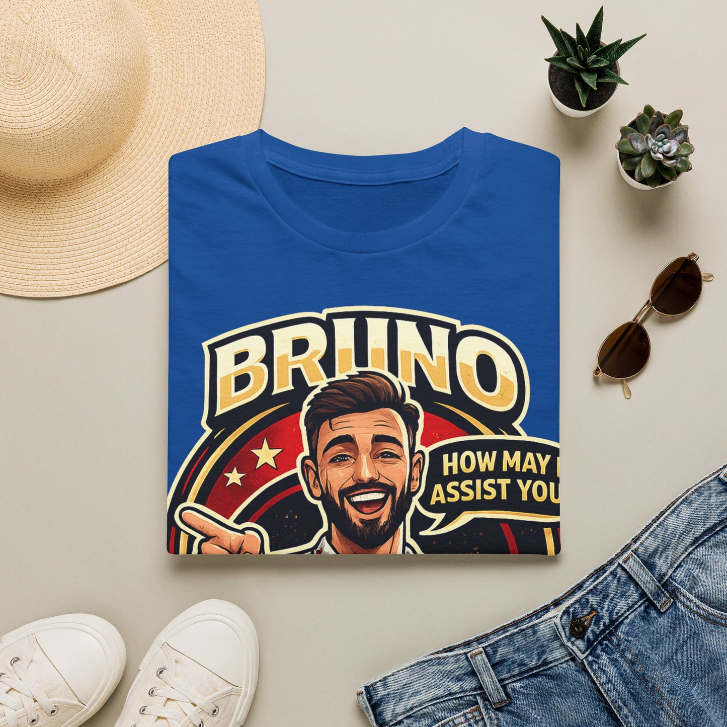 Bruno Fernandes Assist Record Celebration T-Shirt — Man United Fan Tee