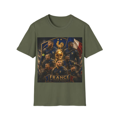 France World Cup 2026 T-Shirt — "Imbattable" (Mbappé, Dembélé, Saliba, Cherki)