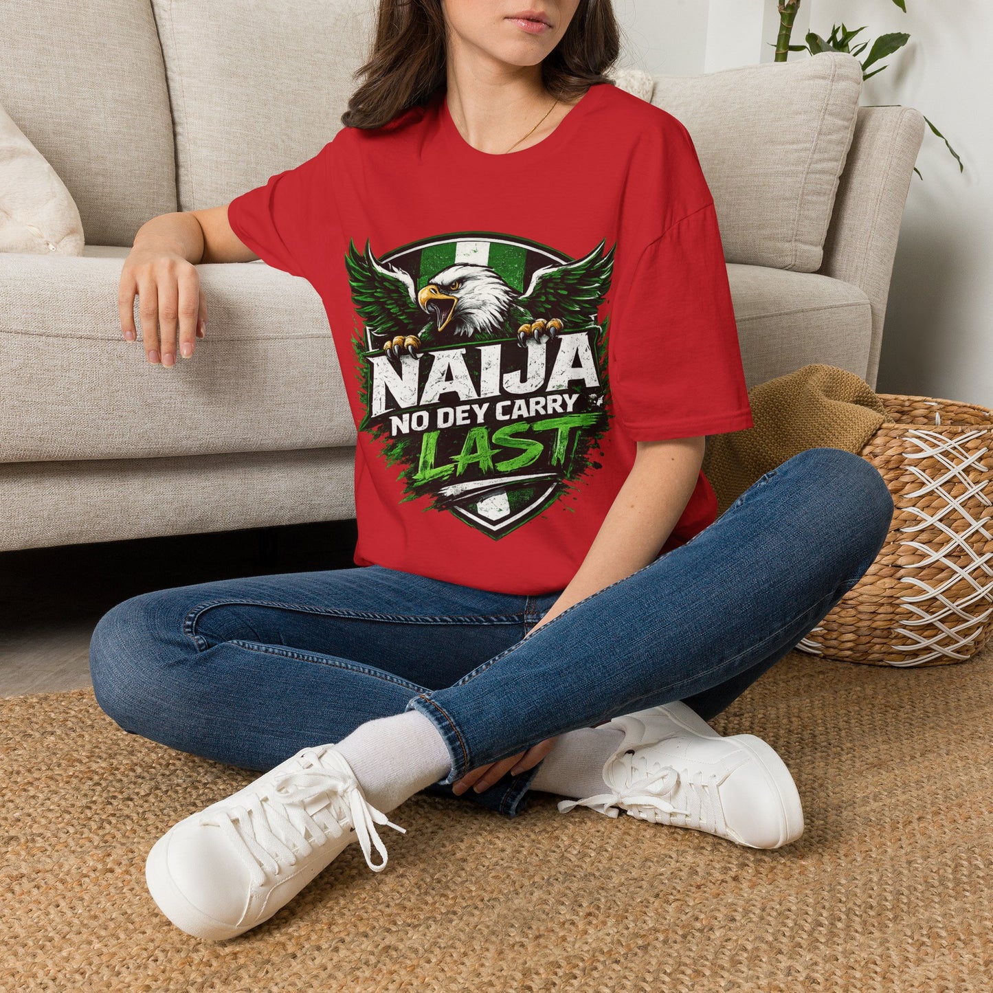 Naija No Dey Carry Last T-Shirt — Nigerian Super Eagles Football Fan Tee