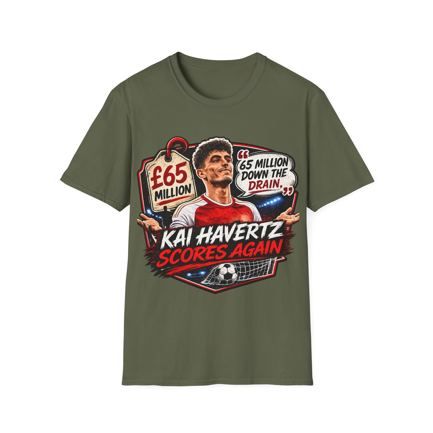 Kai Havertz '65 Million Down the Drain' T-Shirt — Arsenal Football Tee