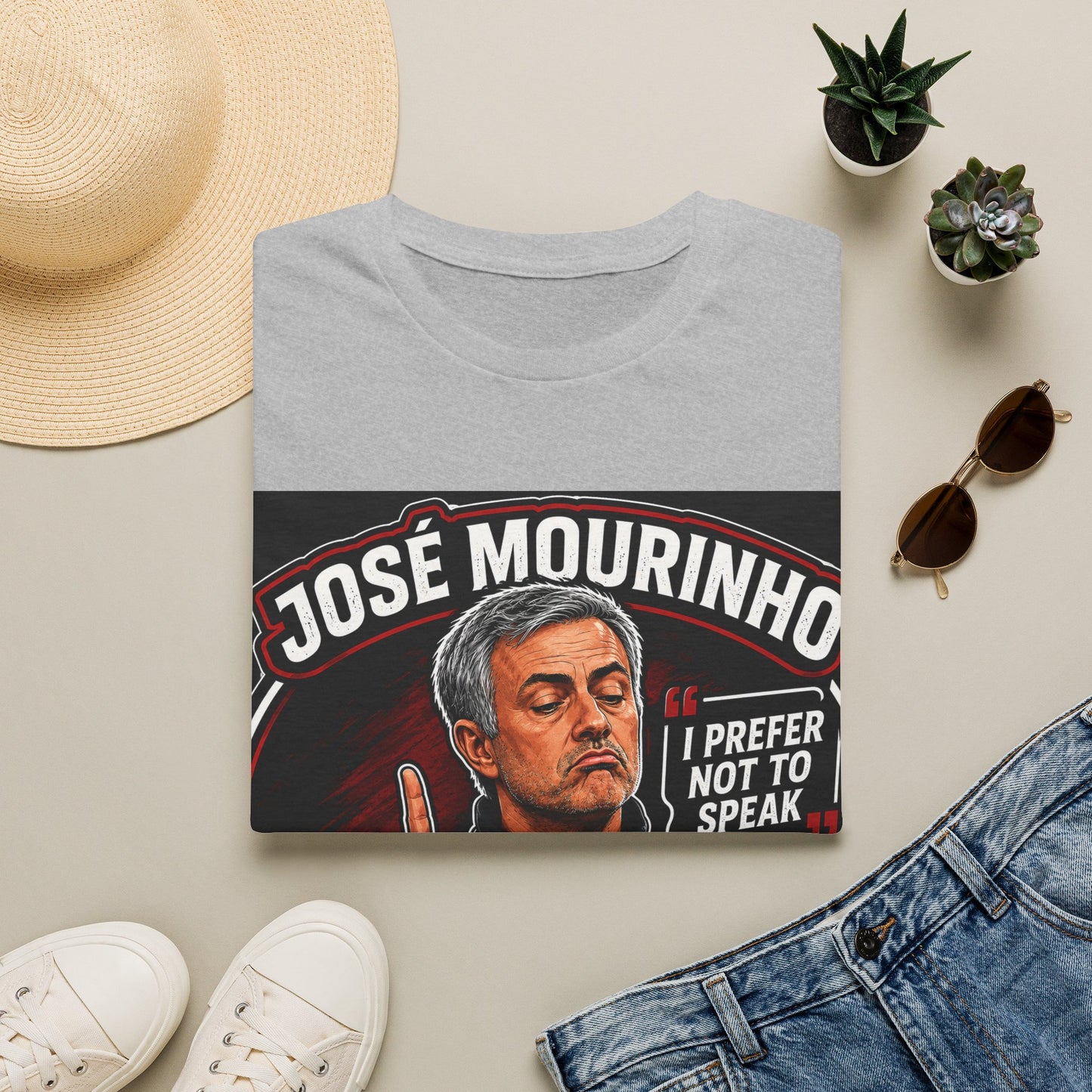 José Mourinho 'I Prefer Not to Speak' T-Shirt — Funny Football Manager Quote