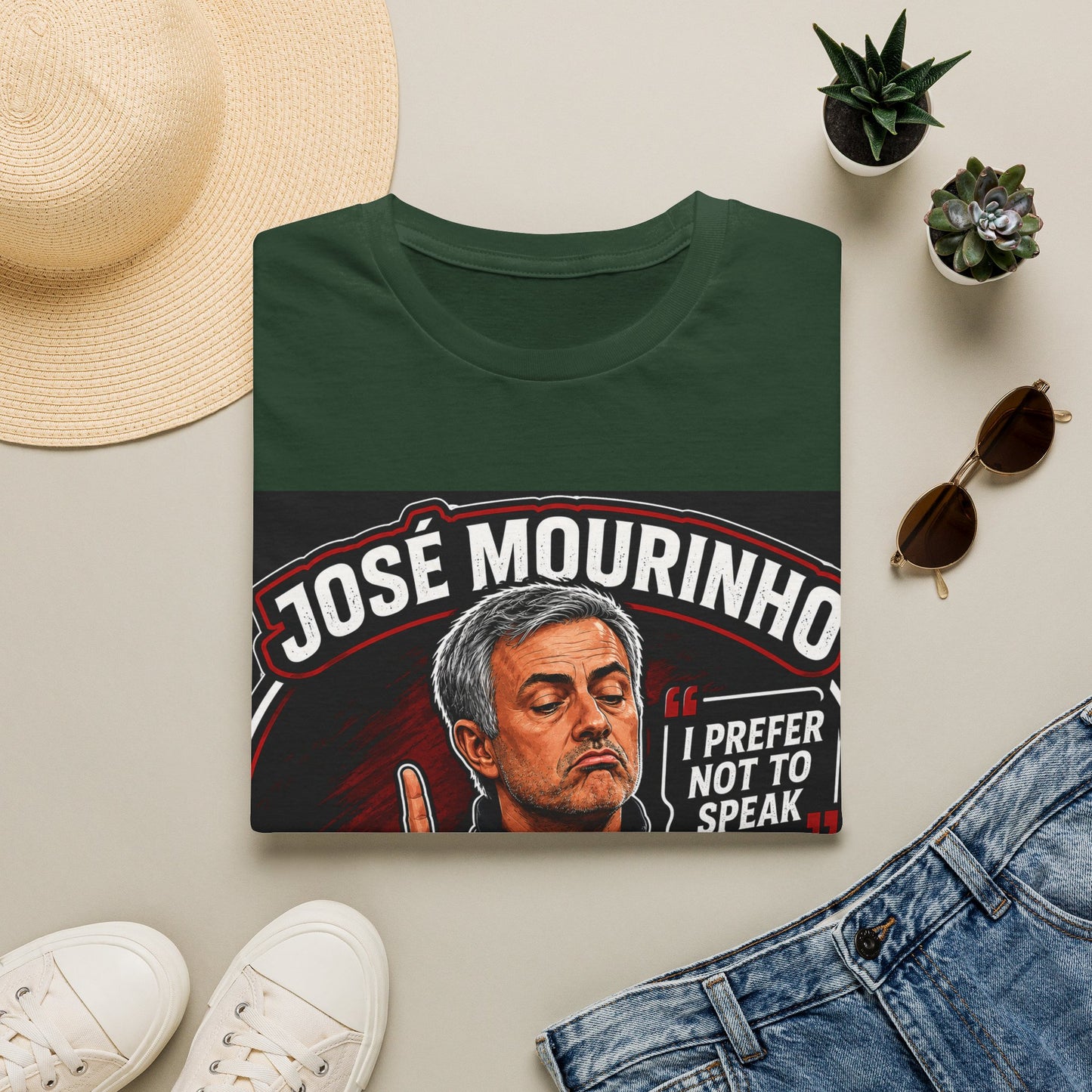 José Mourinho 'I Prefer Not to Speak' T-Shirt — Funny Football Manager Quote
