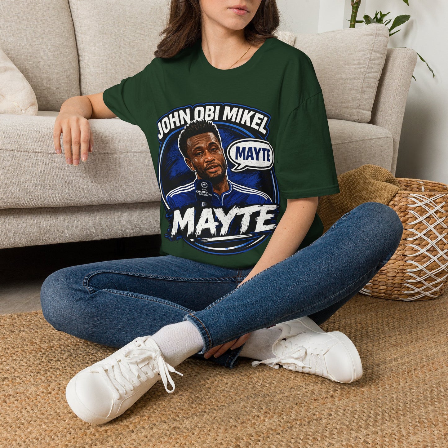 John Obi Mikel Premier League Legend T-Shirt — Funny Podcast Quote
