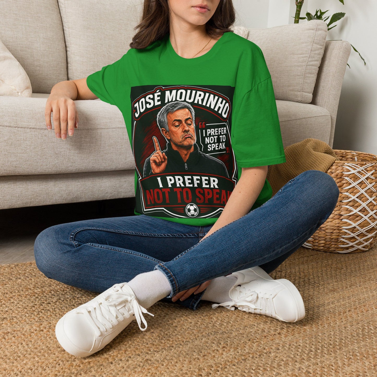 José Mourinho 'I Prefer Not to Speak' T-Shirt — Funny Football Manager Quote