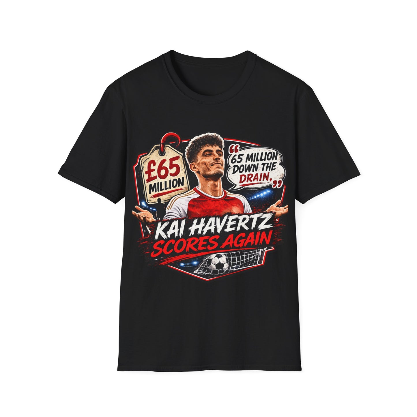 Kai Havertz '65 Million Down the Drain' T-Shirt — Arsenal Football Tee
