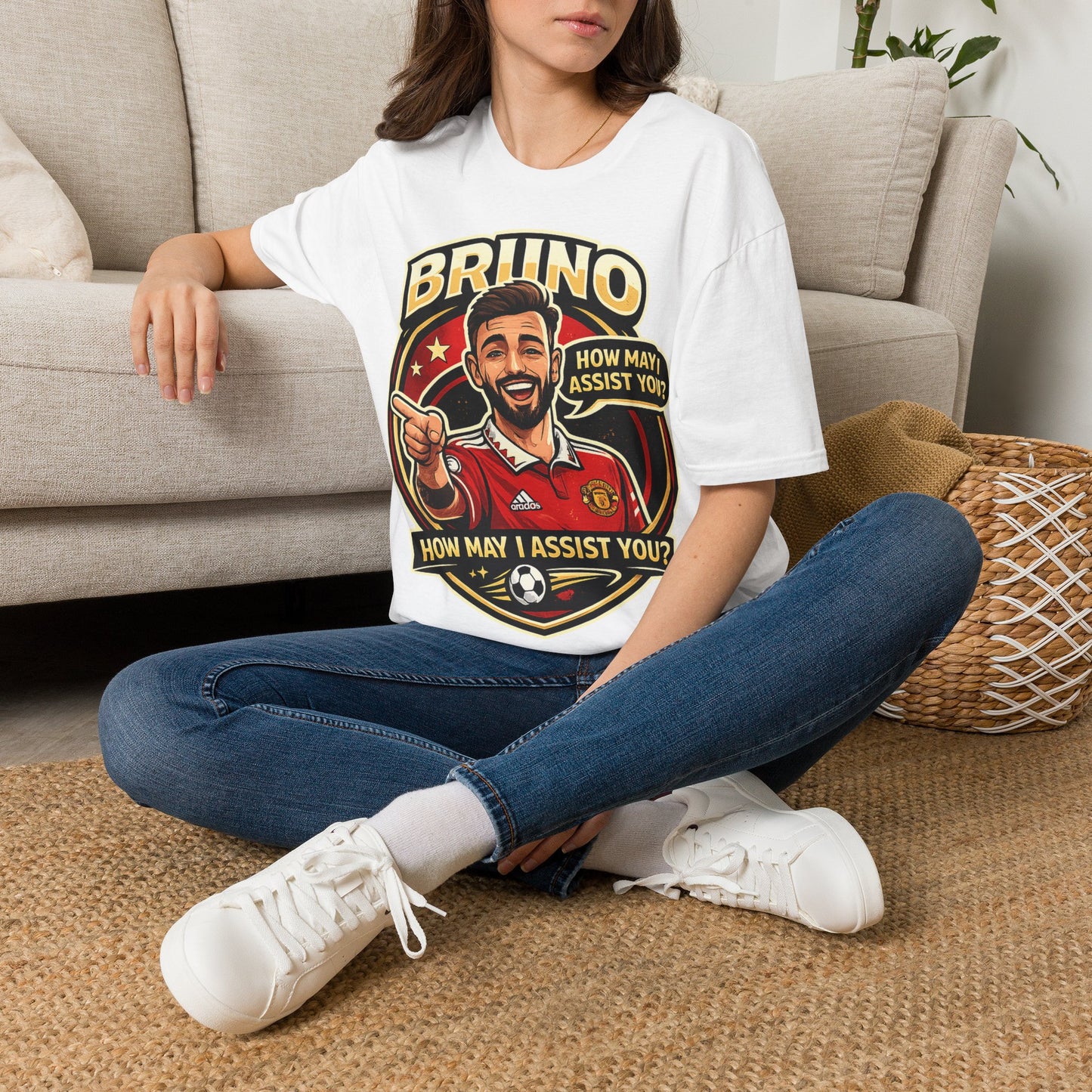 Bruno Fernandes Assist Record Celebration T-Shirt — Man United Fan Tee