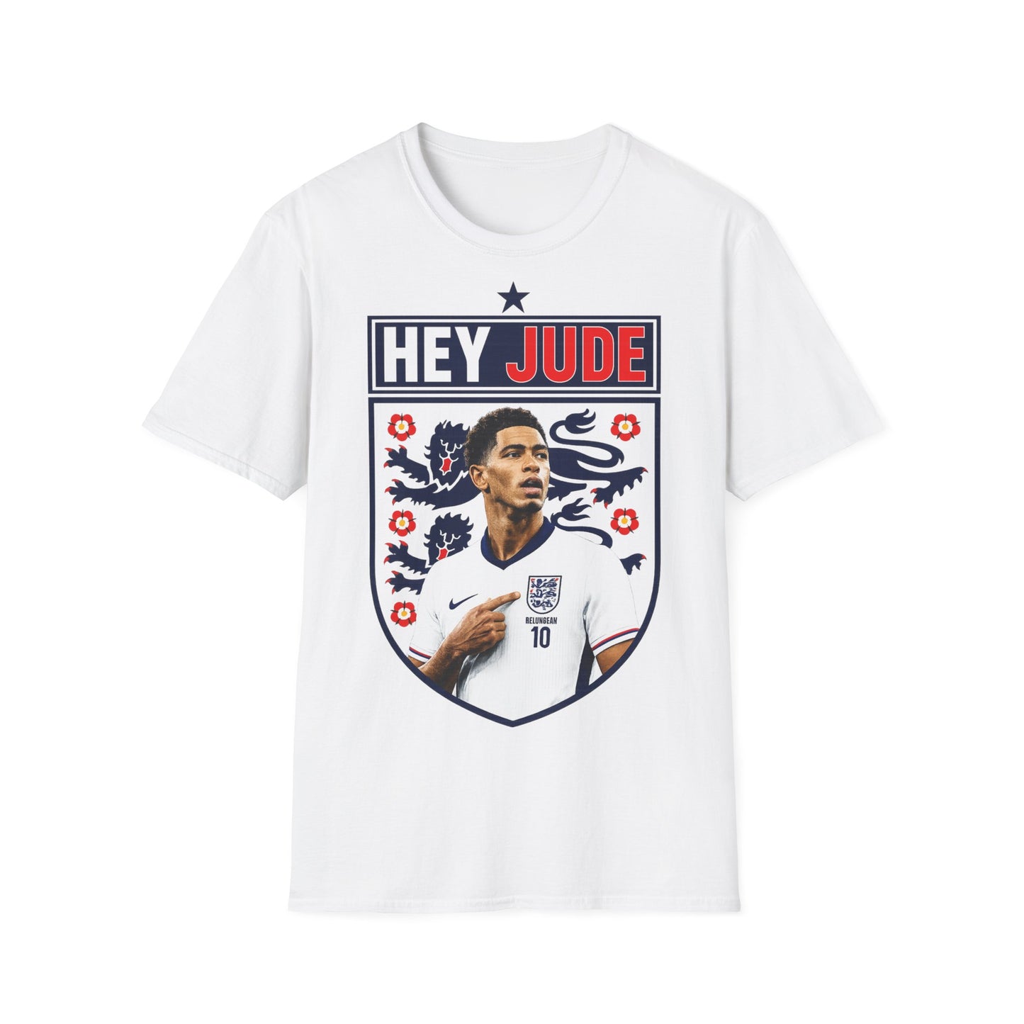 Hey Jude - Jude Bellingham England T-Shirt — Retro Football Graphic Tee