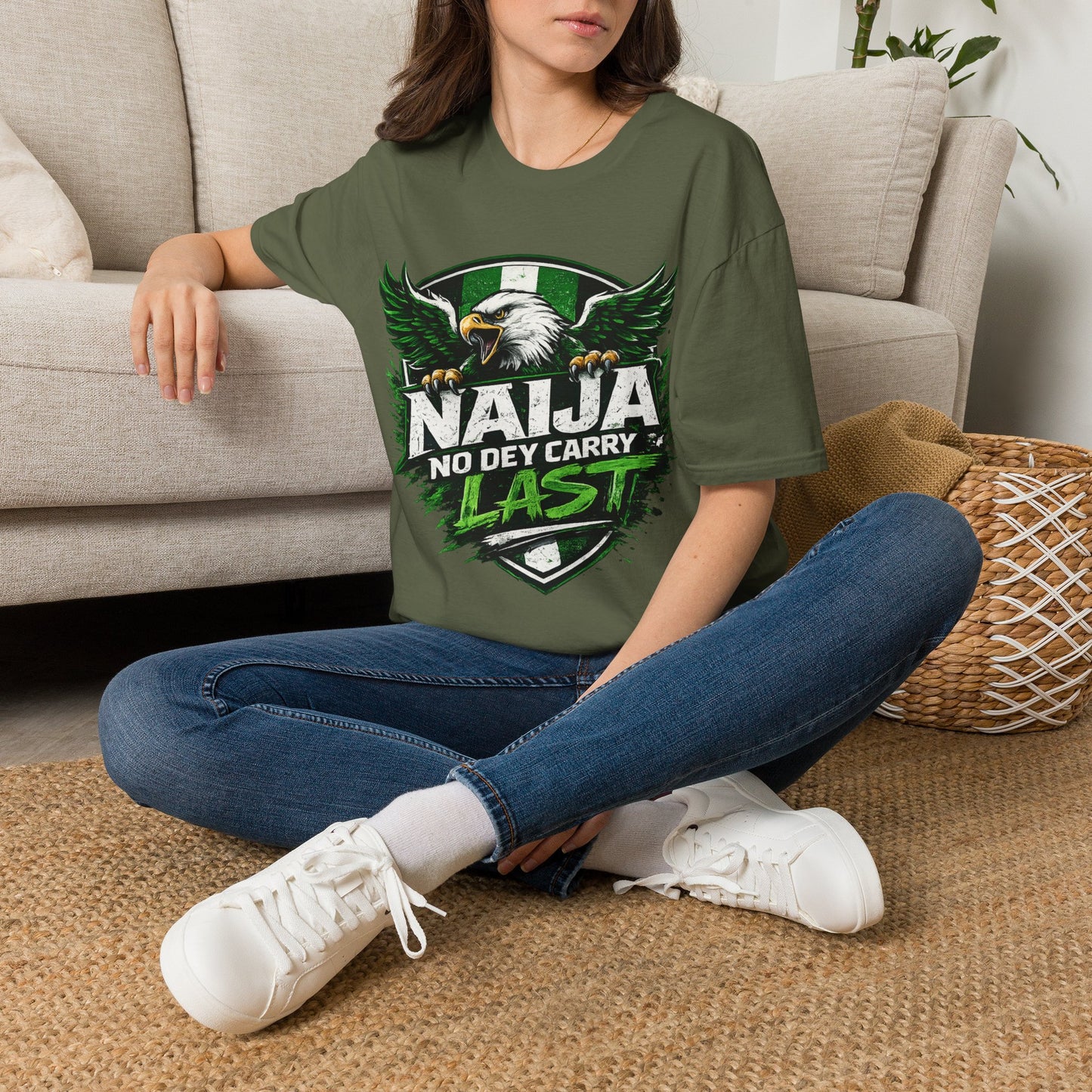 Naija No Dey Carry Last T-Shirt — Nigerian Super Eagles Football Fan Tee