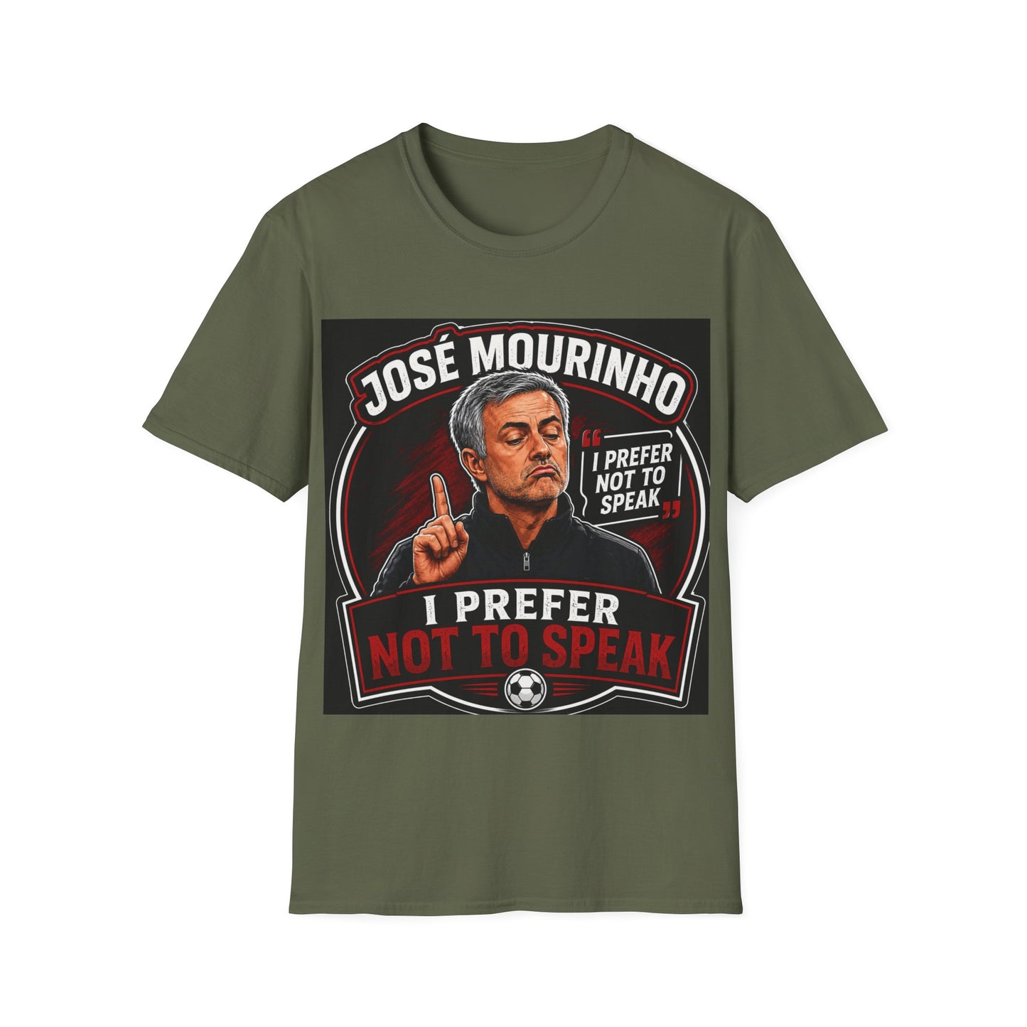 José Mourinho 'I Prefer Not to Speak' T-Shirt — Funny Football Manager Quote