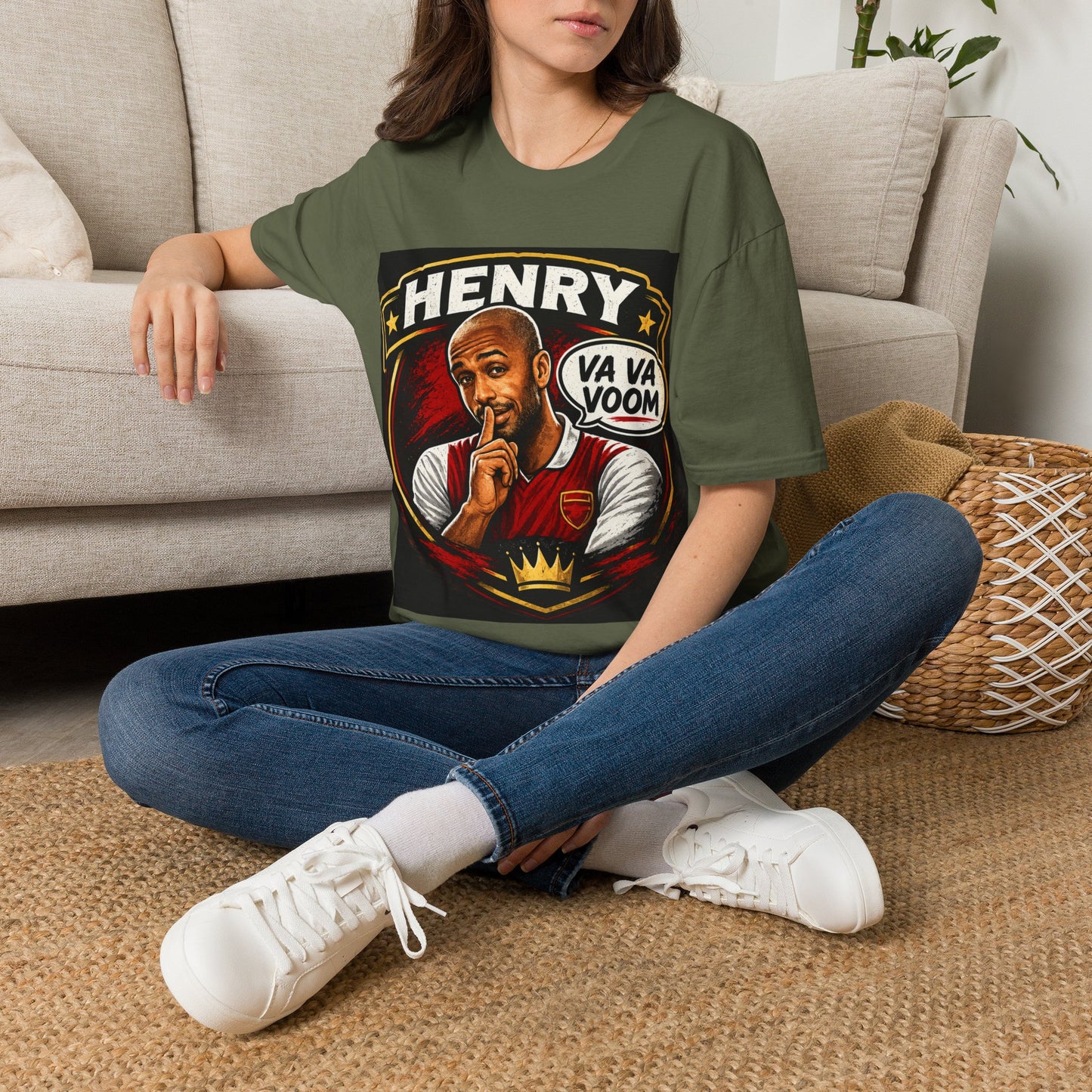 Arsenal 'Va Va Boom' Henry Football Legend T-Shirt