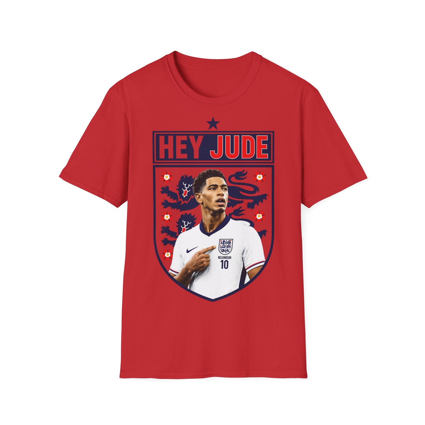 Hey Jude - Jude Bellingham England T-Shirt — Retro Football Graphic Tee