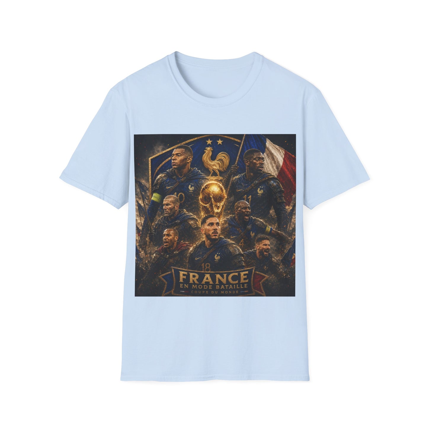 France World Cup 2026 T-Shirt — "Imbattable" (Mbappé, Dembélé, Saliba, Cherki)