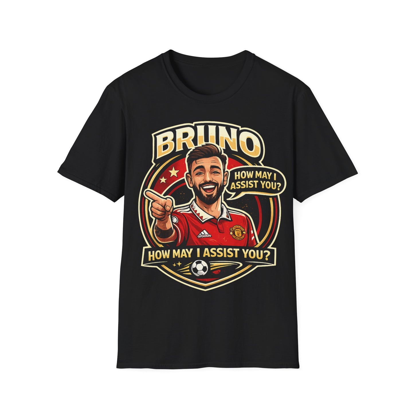 Bruno Fernandes Assist Record Celebration T-Shirt — Man United Fan Tee