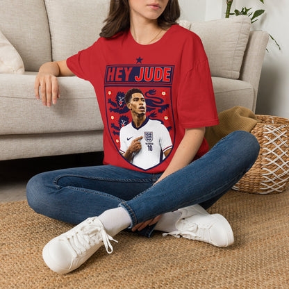 Hey Jude - Jude Bellingham England T-Shirt — Retro Football Graphic Tee