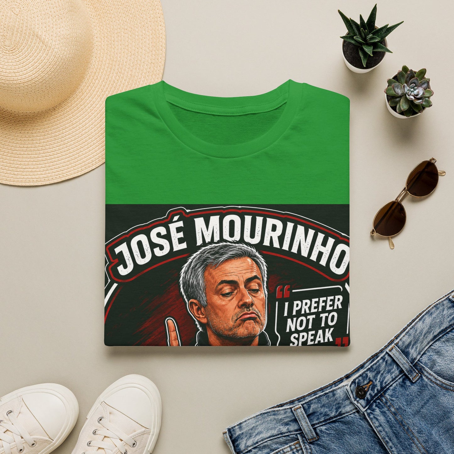 José Mourinho 'I Prefer Not to Speak' T-Shirt — Funny Football Manager Quote